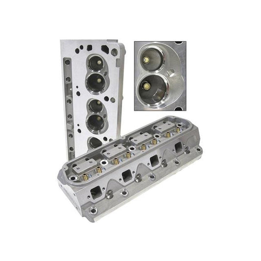 Aeroflow AF95-0302 173cc Aluminium Heads Bare 60cc Chambers, 2.02"/1.60" Fits SBF