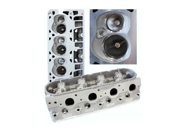 Aeroflow 276cc Alloy Heads Bare 70cc 2.165"/1.60" Valve 4 Bolt Suits LS