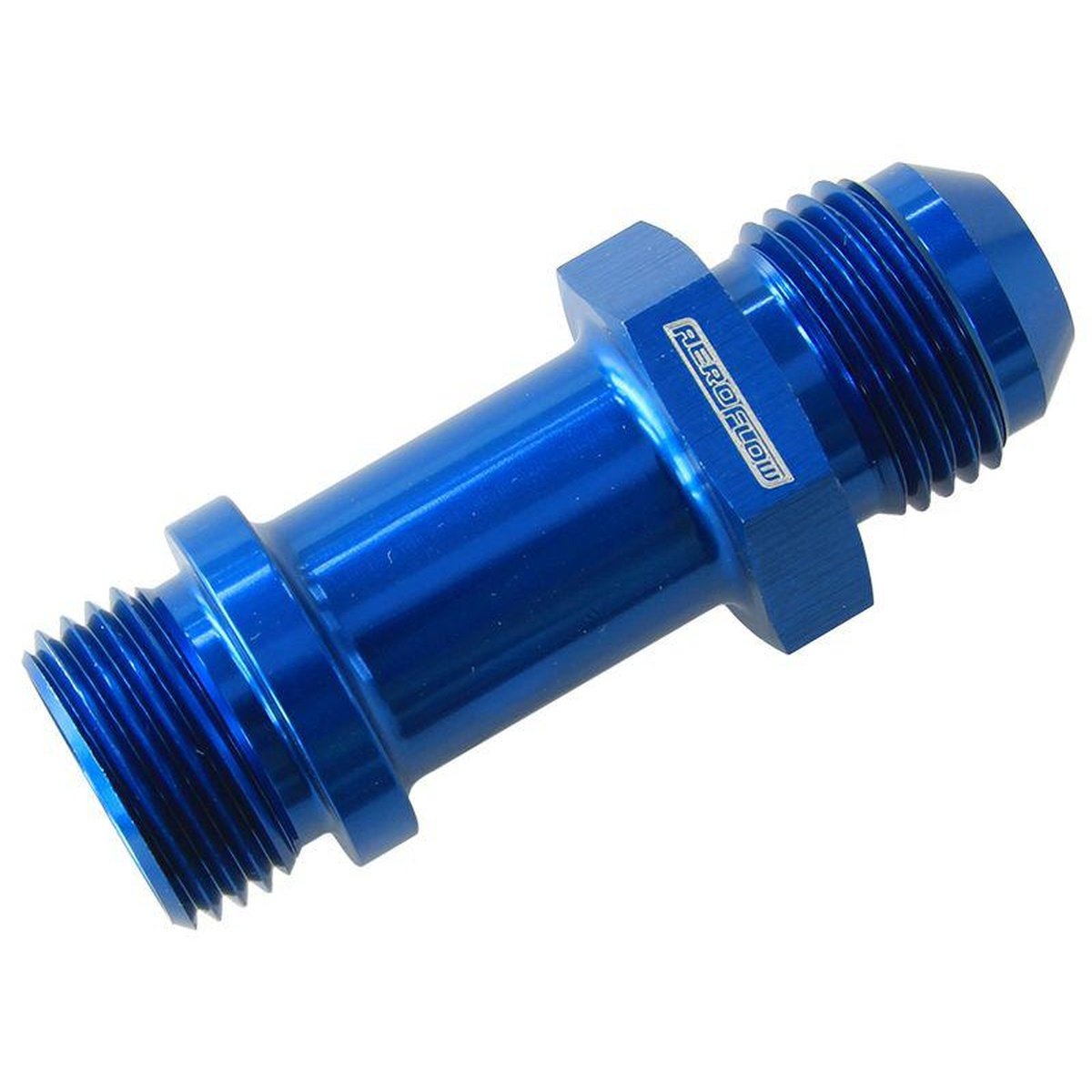 Aeroflow AF953-08 -8ORB To Male -8AN Extension Blue 1-7/8" Long Extension