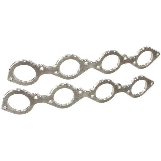 Aeroflow Header Flanges Set 2-1/4" Round Port Fits BBC