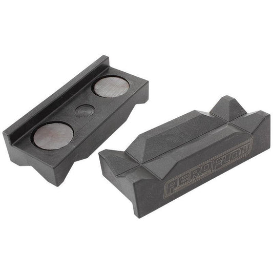 Aeroflow AF98-2002 Nylon Vice Jaws Black Magnetic Back