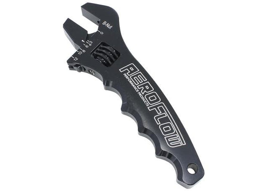 Aeroflow AF98-2003BLK Adjustable Grip Hose Black -3AN To -12AN