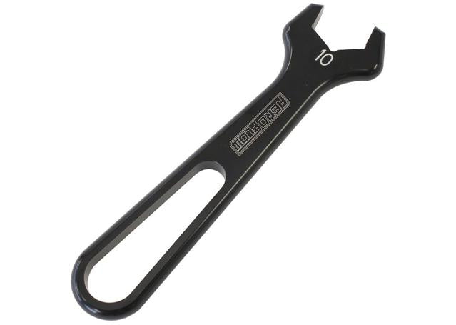 Aeroflow AF98-2255-1-10 Alloy Pro Wrench Single -10AN Black Single -10AN Pro Wrench