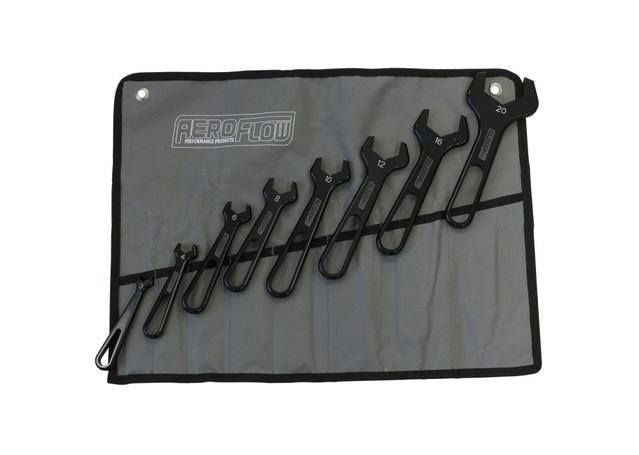 Aeroflow AF98-2255 Alloy Pro Wrench 7pc -3AN to -16AN Pro Wrench