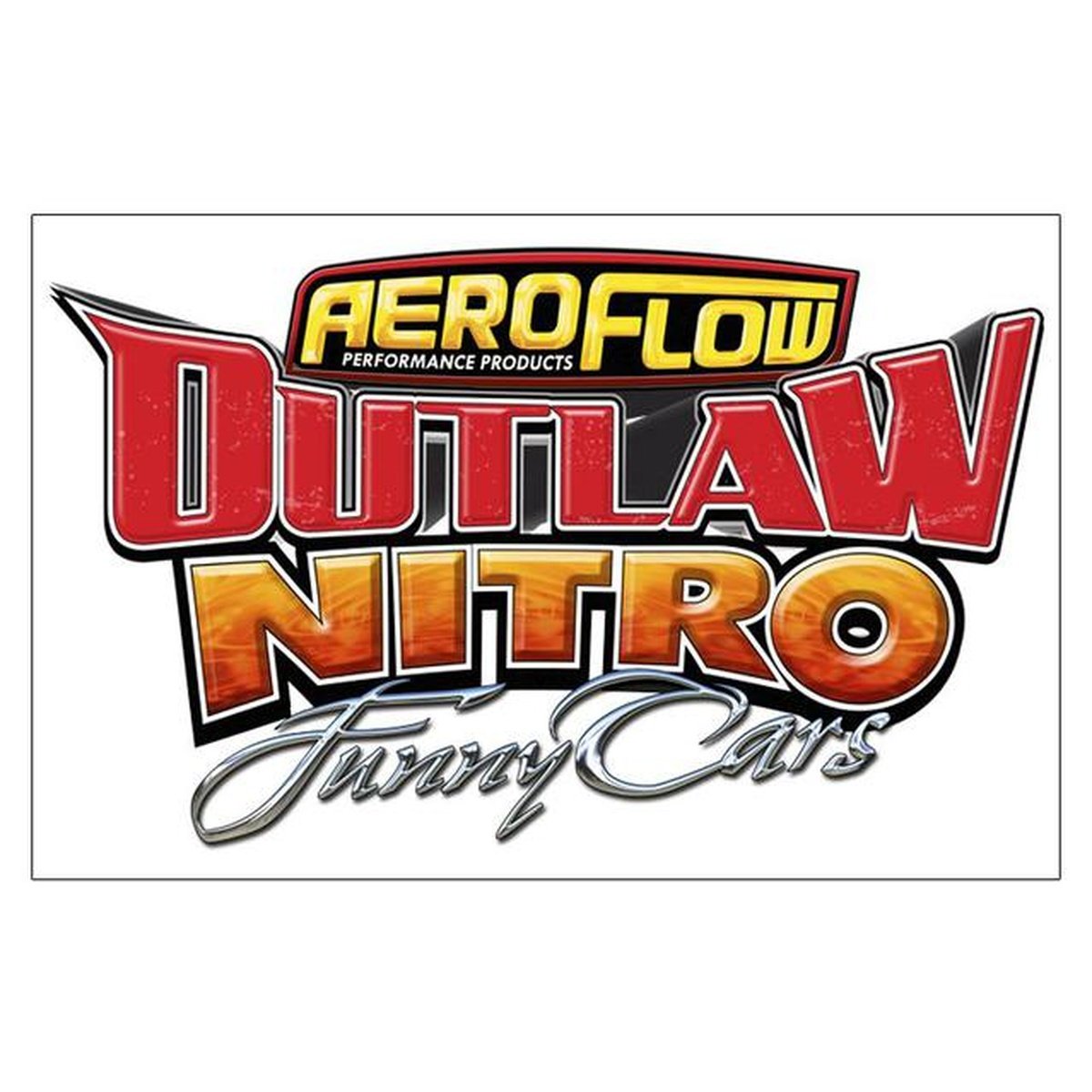 Aeroflow AF99-2003 Outlaw Nitro Funny Car Sticker 135mm X 220mm