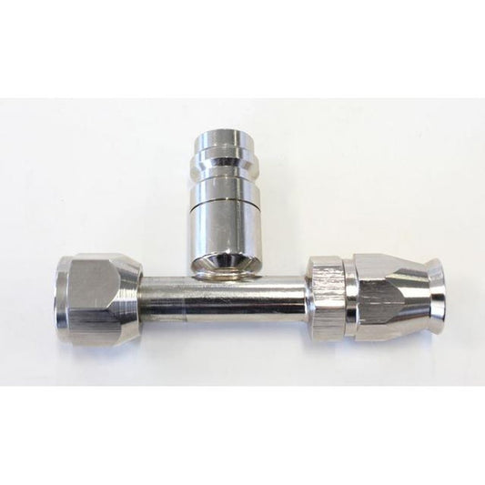 Aeroflow AFFCE-06B -6 Airconditioning Fitting With Charge Port Straight