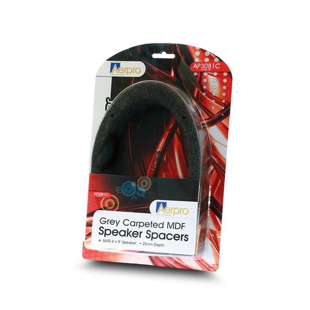 Aerpro Speaker Spacers 6x9" MDF Pair Grey