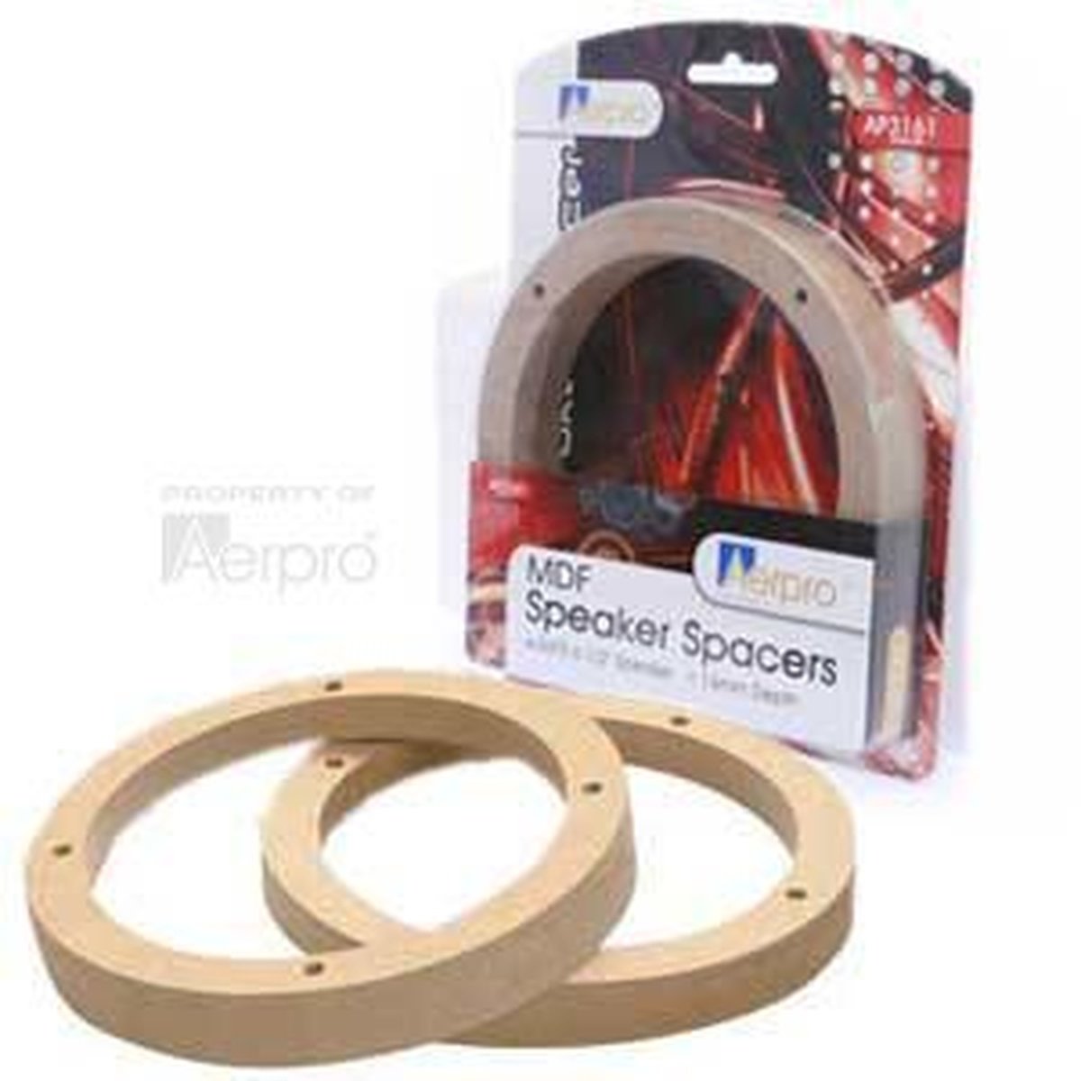 Aerpro Speaker Spacers 6.5" MDF Pair Pre-Drilled AP3161