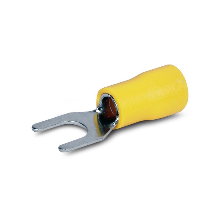 Aerpro Fork Terminal 5.3mm Yellow 100pc APF10Y