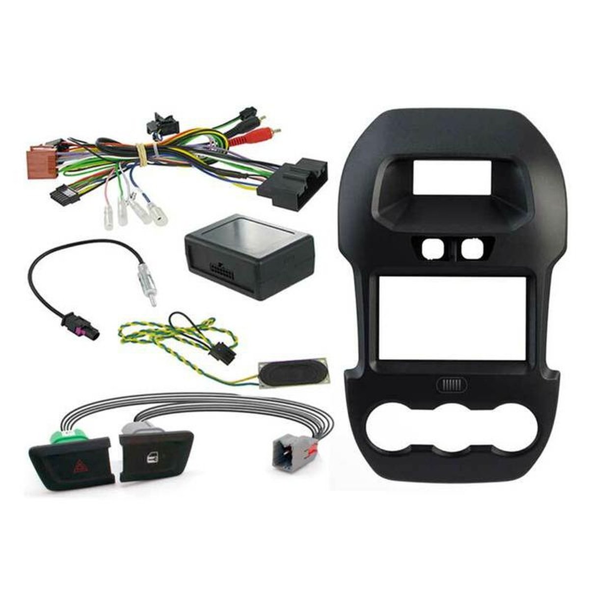 Aerpro Double Din Headunit Installation Kit Black Suits Ford Ranger 4.2" OEM Display FP8083KC