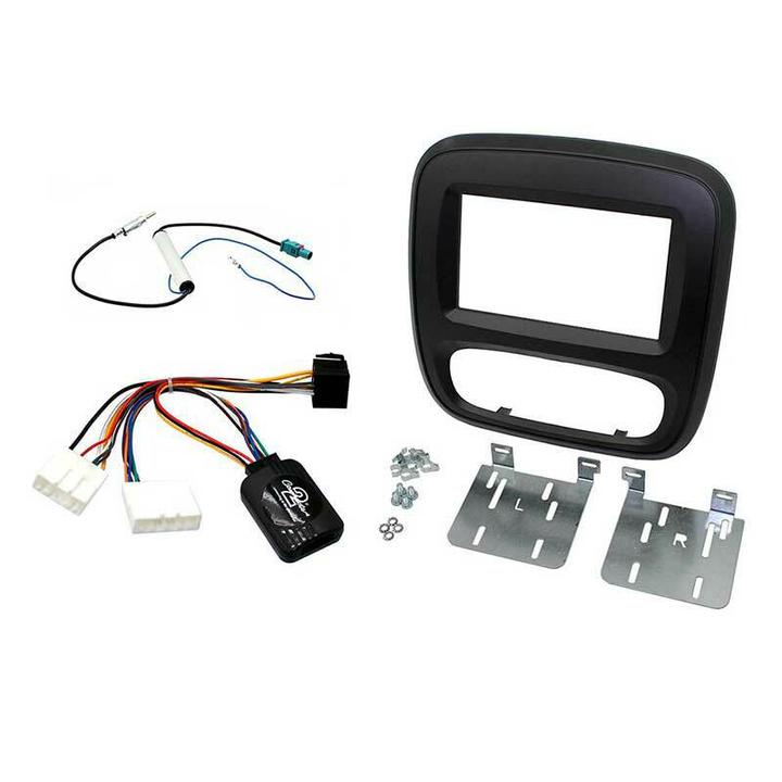 Aerpro Double Din Headunit Installation Kit Black Suits Renault Trafic X82 FP8132K