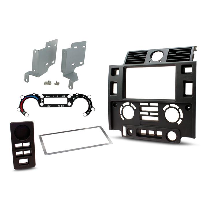 Aerpro Double Din Facia Suits Landrover Defender Matte Black 2007-2015 FP8468