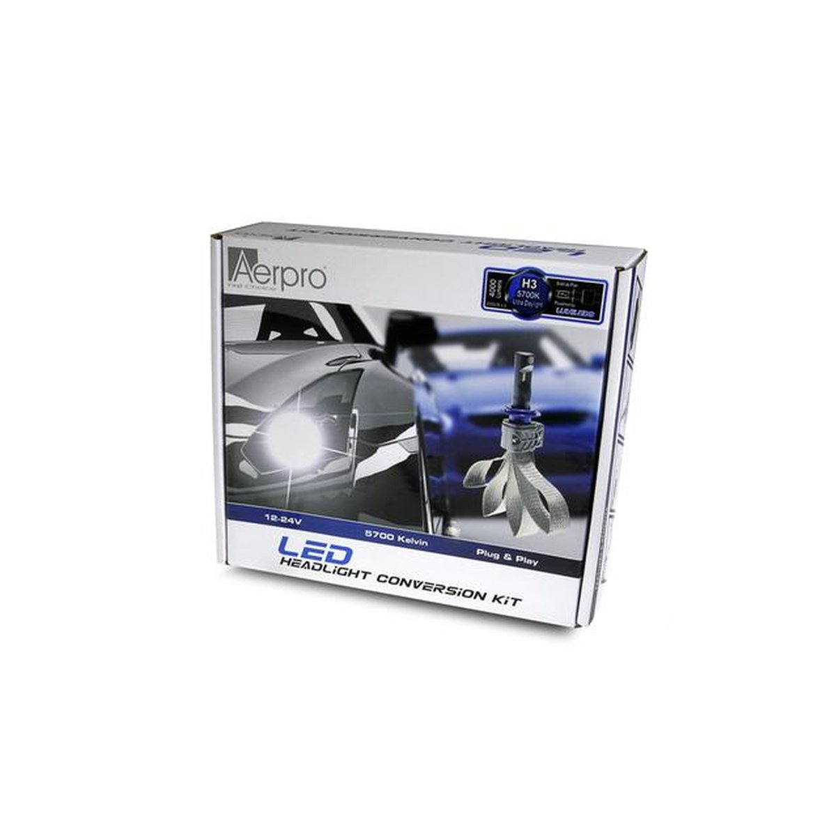 Aerpro LED H3 Headlight Globe H3LED4K