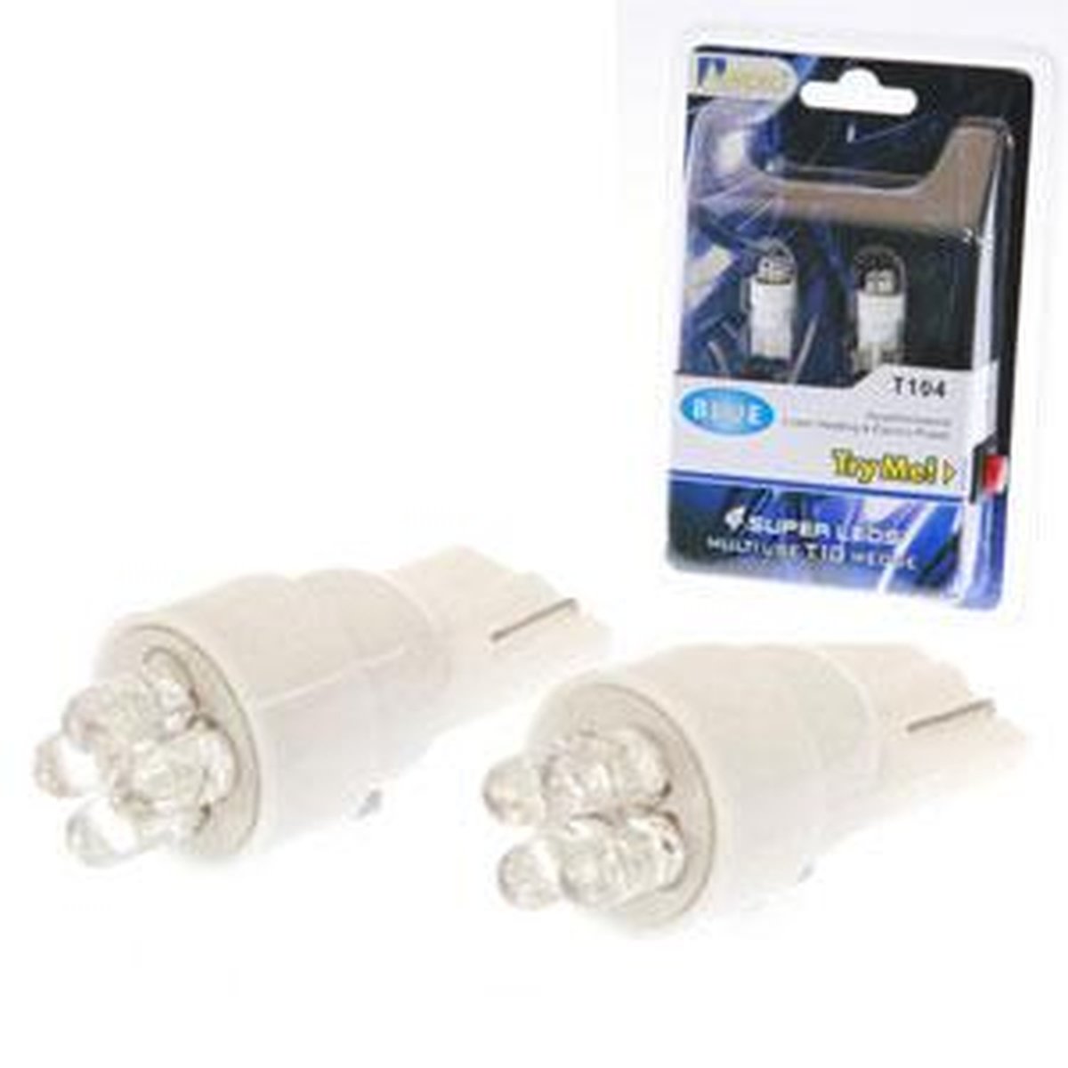 Aerpro LED T10 Wedge Globe x4 Blue T104B