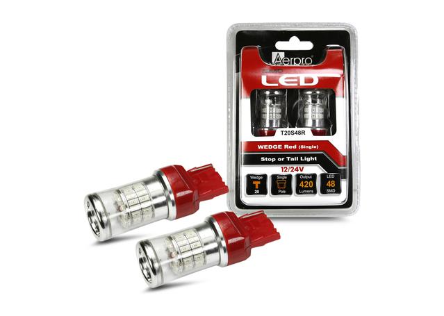 Aerpro LED T20S 48X SMD Wedge Red T20S48R