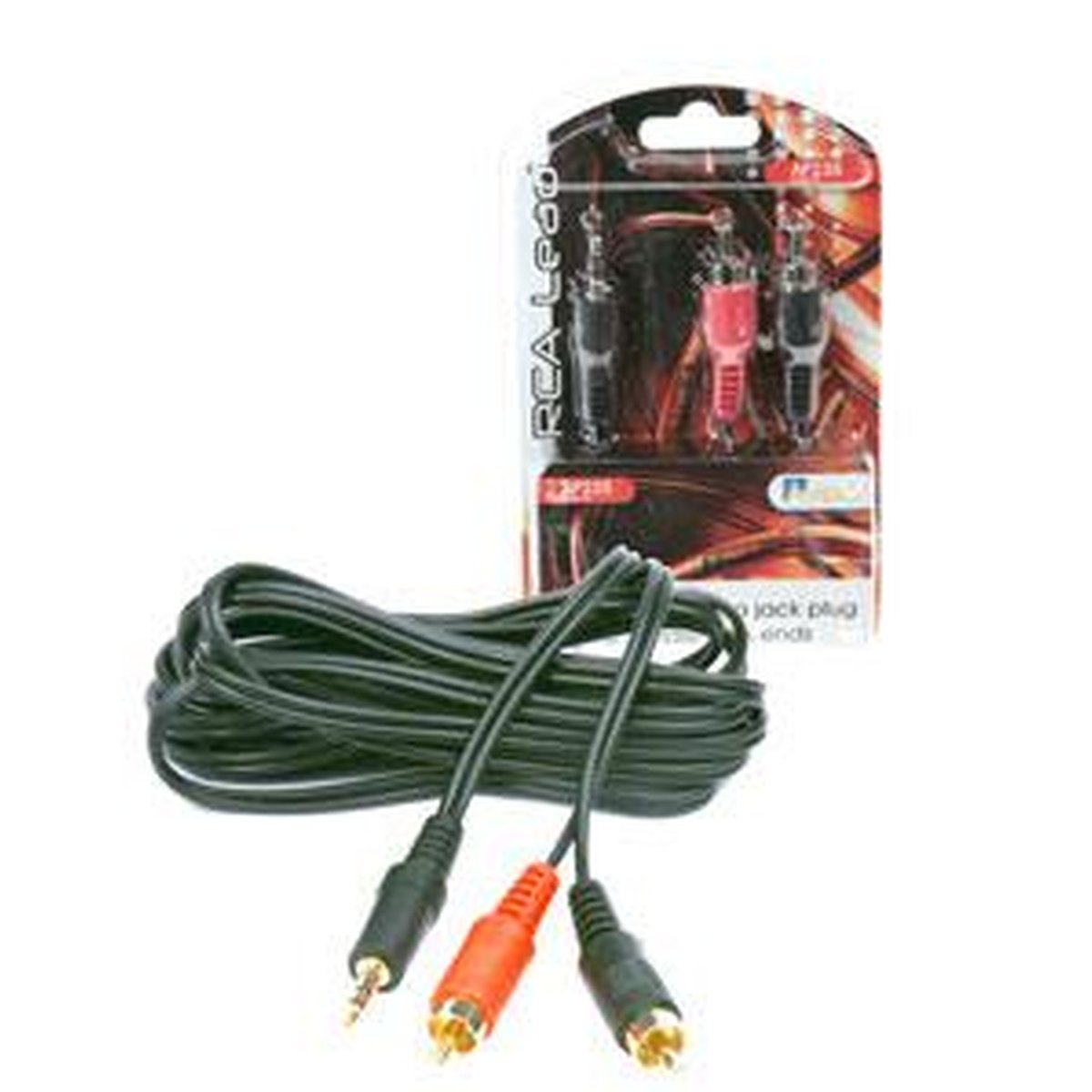 Aerpro 3.5mm Stereo Jack To 2 Male RCA 3 Metre