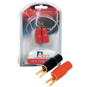 Aerpro 4 Gauge Fork Terminal 2 Red/2 Black