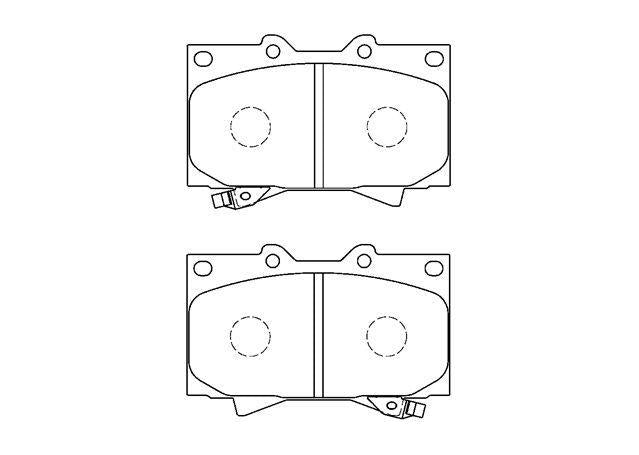 AISIN Brake Pad Set Front A1N005