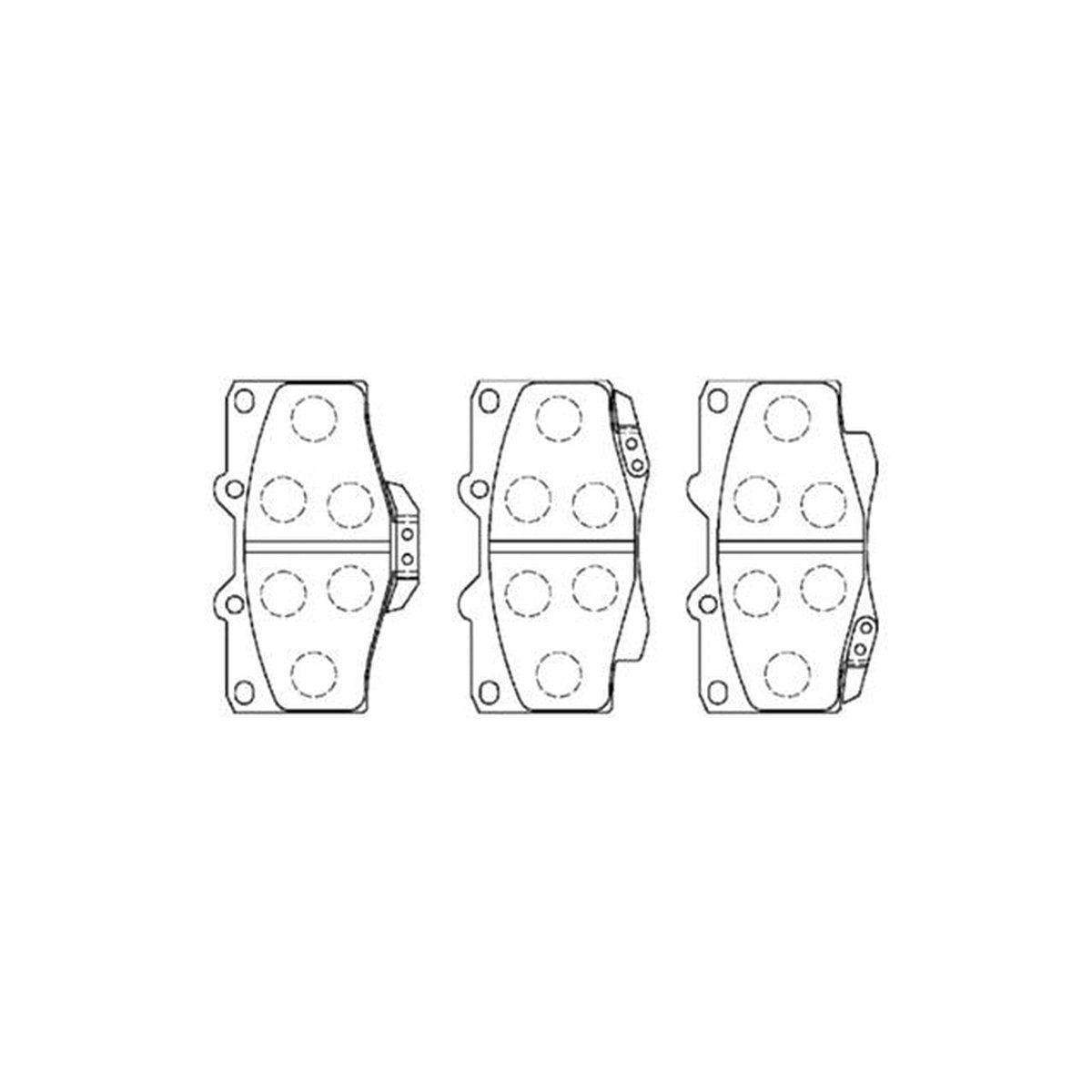 AISIN Brake Pad Set Front A1N029