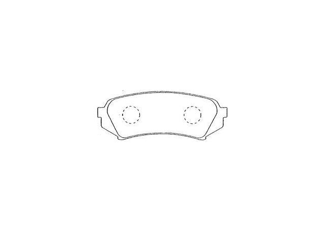 AISIN Brake Pad Set Rear A2N004