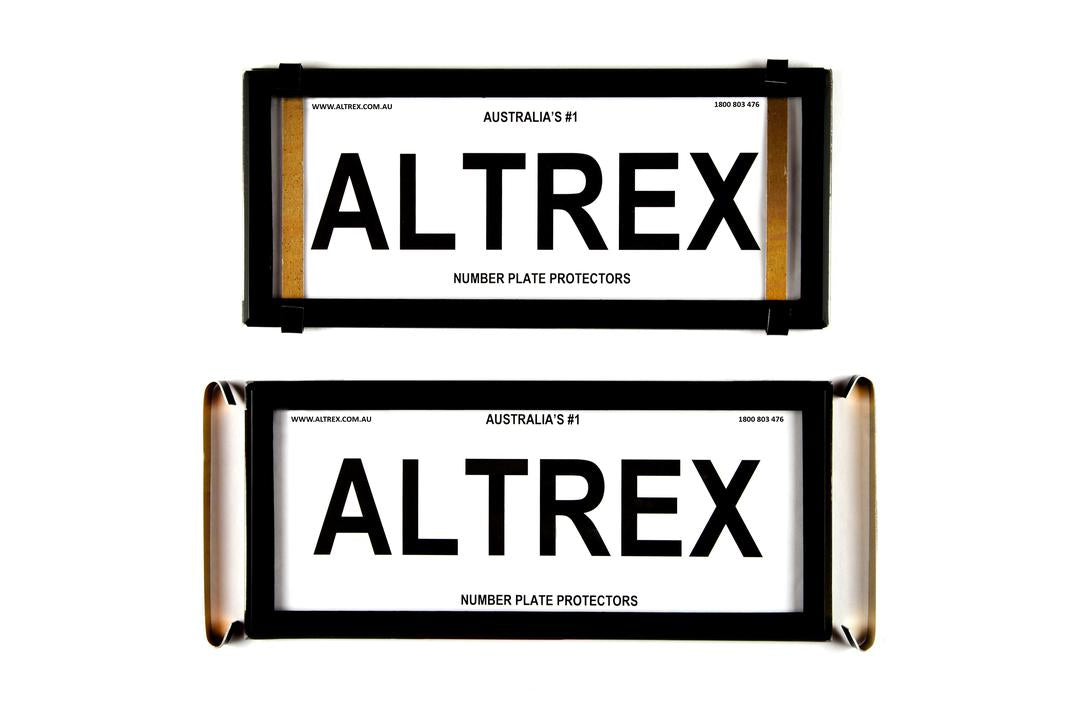 Altrex Number Plate Cover 4 Figure Black Without Lines Slimline
