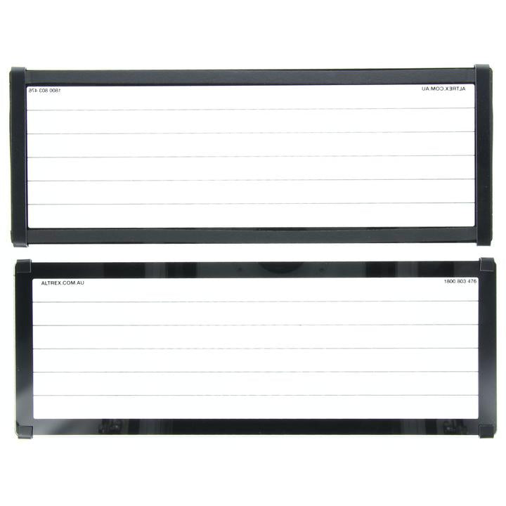Altrex Number Plate Cover 6 Figure Lines Size Black With Lines Metal Clips