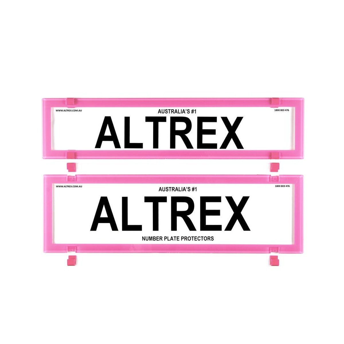 Altrex Number Plate Cover 6 Figure Pink Without Lines Premium Combination NSW SA