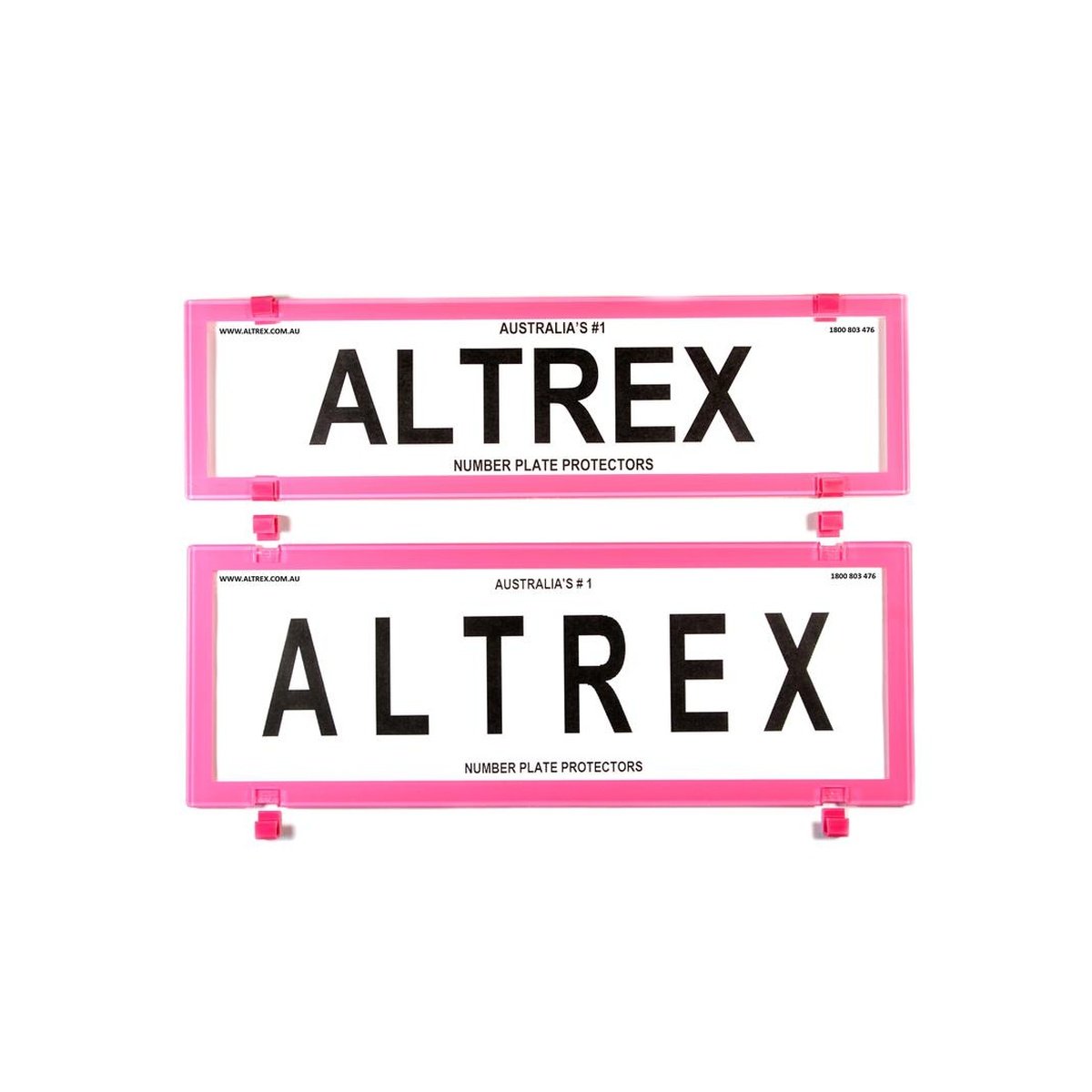 Altrex Number Plate Cover 6 Figure Black Without Lines