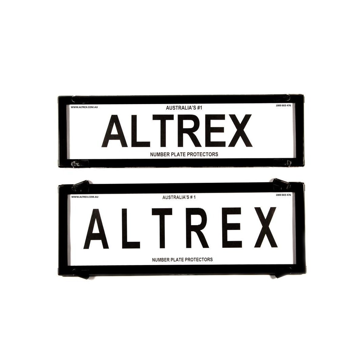 Altrex Number Plate Cover HSV & FPV Black Without Lines Slimline
