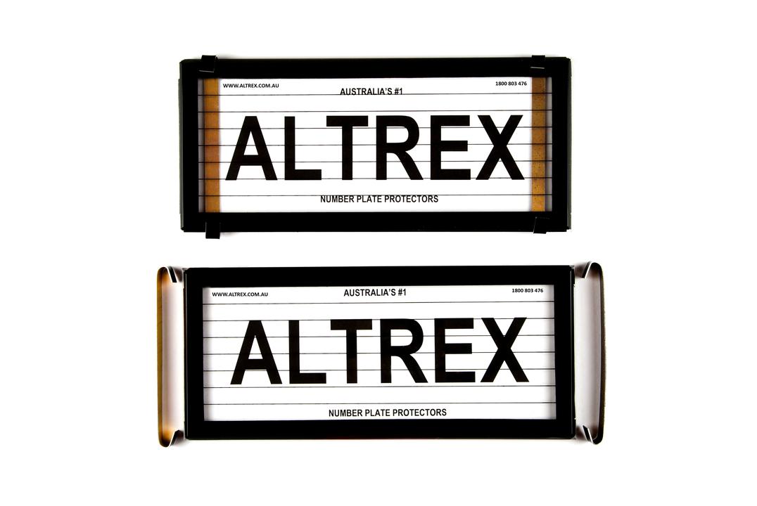 Altrex Number Plate Cover Historic Black With Lines