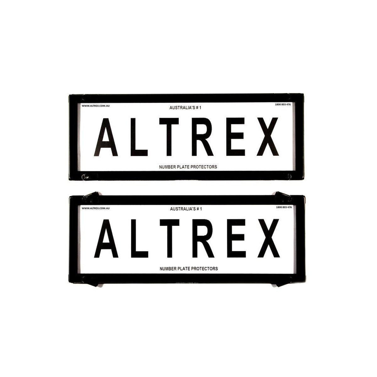 Altrex Number Plate Cover 6 Figure Black Without Lines