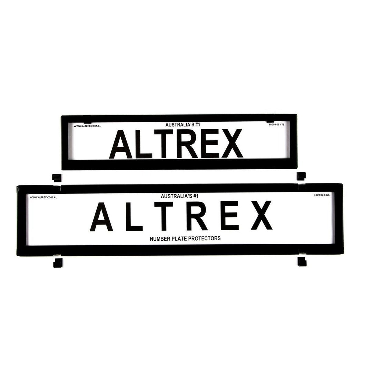 Altrex Number Plate Cover 6 Figure Black Without Lines European Premium Combination