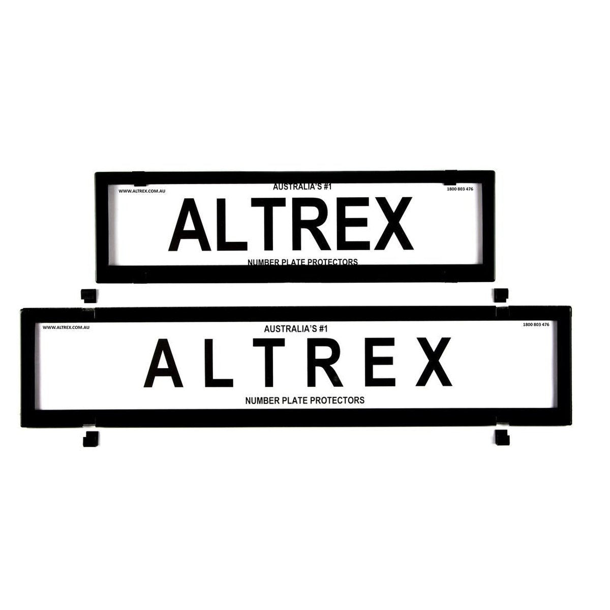 Altrex Number Plate Cover 6 Figure Black Without Lines European Slimline Combination