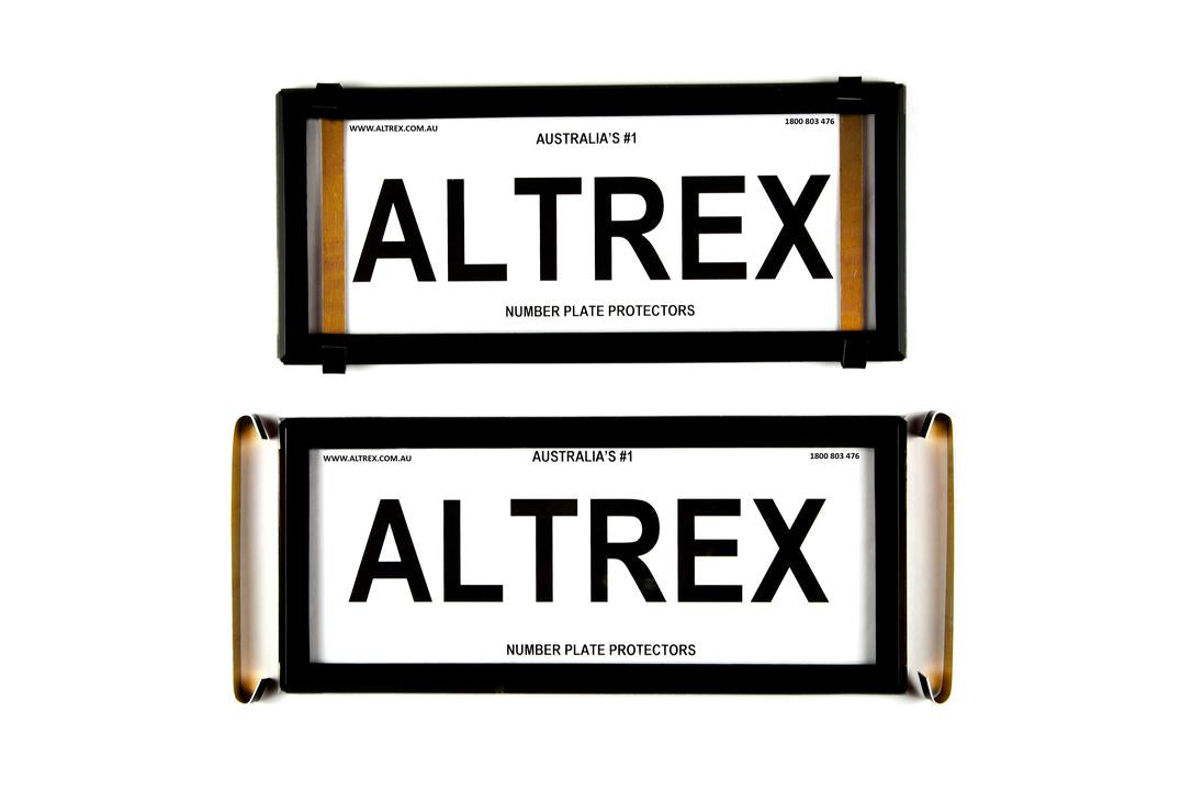 Altrex Number Plate Cover Historic Black Without Lines