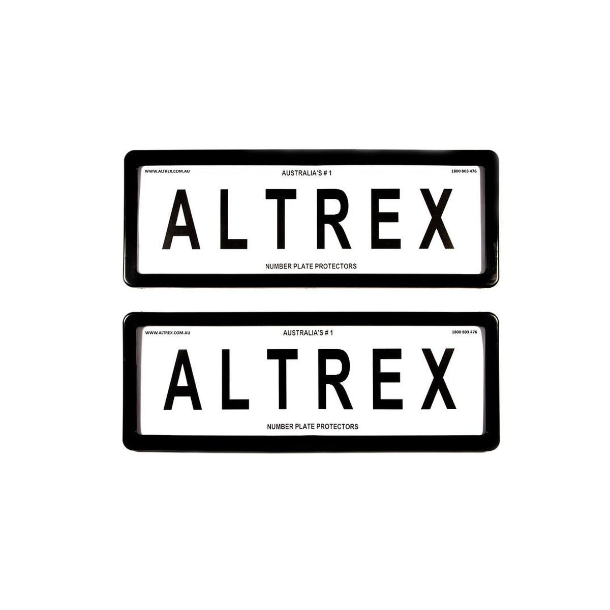 Altrex Number Plate Cover 6 Figure Black Without Lines