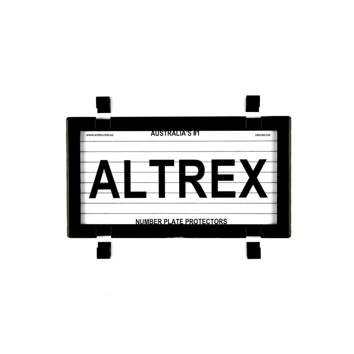 Altrex Motorbike Number Plate Cover Black With Lines