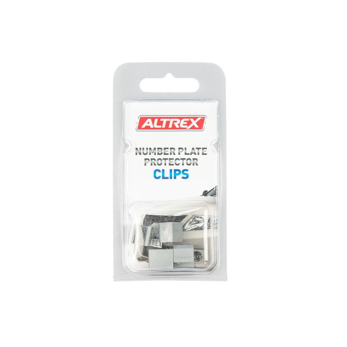 Altrex Number Plate Protectors Replacement U-Shaped Clips Chrome
