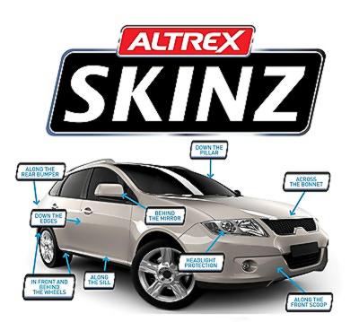 Altrex Skinz Paint & Headlight Protection Film Large 1600x305x0.2mm Sheet
