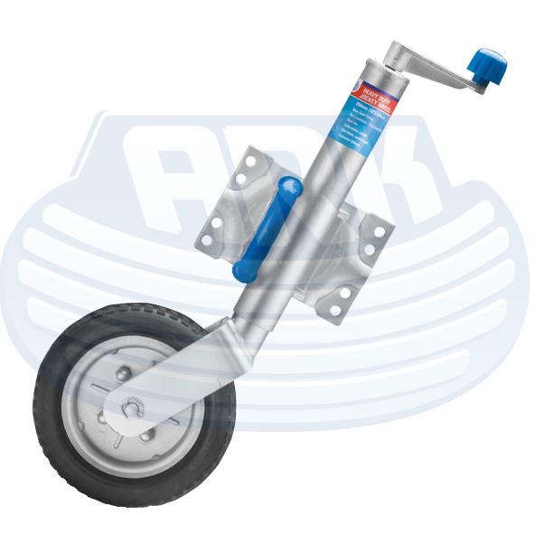 Ark 10in Heavy Duty Jockey Wheel U-Bolt/Swivel JW10SUHD