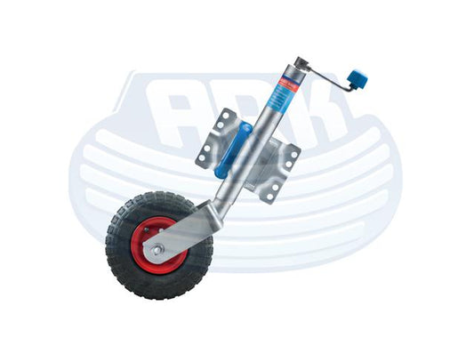 Ark 10in Pneumatic Jockey Wheel U-Bolt/Swivel JWN10SUP