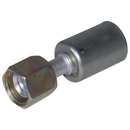 ATCO #8 Female Flare - Beadlock #8 Straight Fitting Aluminium BLX1102