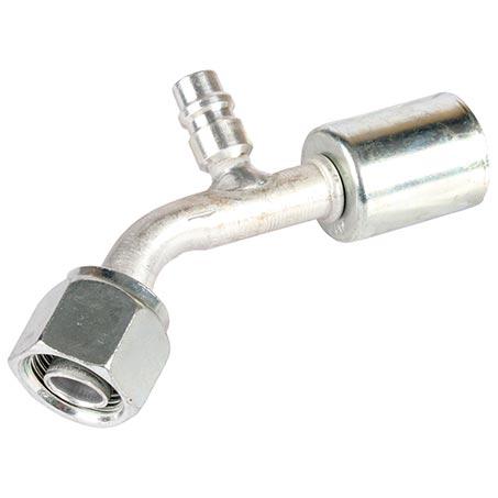 ATCO #8 FOR - Beadlock #8 45 Deg W/R134a Port Fitting Aluminium BLX1312-3