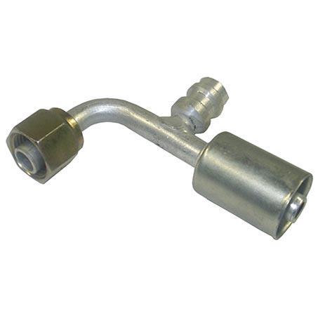 ATCO #8 FOR - Beadlock #8 90 Deg W/R134a Port Fitting Aluminium BLX1322-3