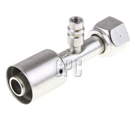 ATCO #10 FOR - Beadlock Step Up #12 Straight W/R134a Port Fitting Steel SBX1307-3