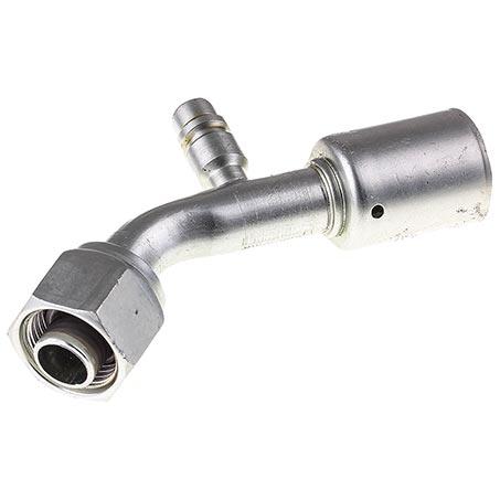 ATCO #10 FOR - Beadlock #10 45 Deg W/R134a Port Fitting Steel SBX1313-3