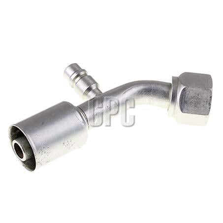 ATCO #10 FOR - Beadlock #10 45 Deg W/R134a Port Fitting Steel SBX1313-3