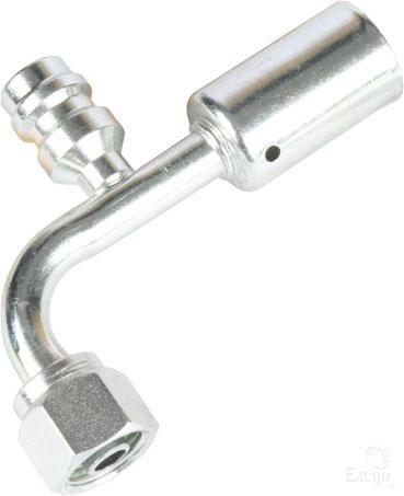 ATCO #6 FOR - Beadlock #6 90 Deg W/R134a Port Fitting Steel SBX1321-3