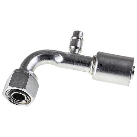 ATCO #10 FOR - Beadlock #10 90 Deg W/R134a Port Fitting Steel SBX1323-3
