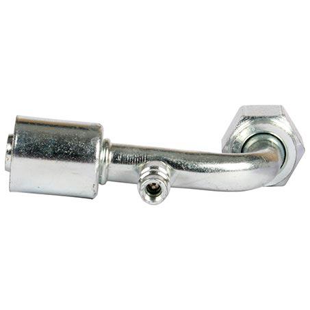 ATCO #12 FOR - Beadlock #12 90 Deg W/R134a Port Fitting Steel SBX1324-3
