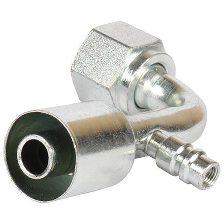 ATCO #12 FOR - Beadlock #12 90 Deg W/R134a Port Fitting Steel SBX1324-3
